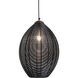 Jule 1 Light Black / Brown Pendant Ceiling Light